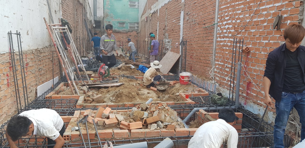 Thi công xây dựng nhà phố nhiều tầng